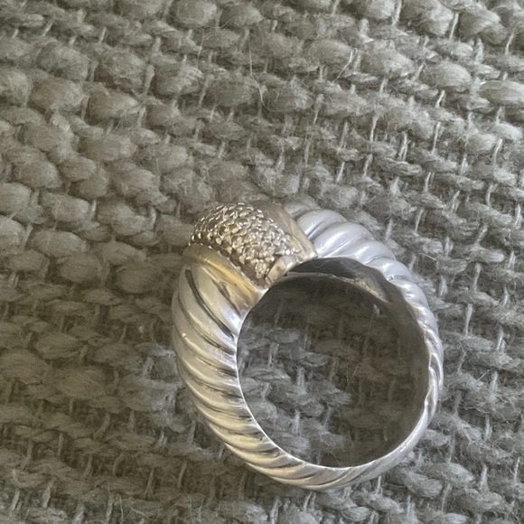 David Yurman Thoroughbred Diamond Pave Ring and Hallmarked Bracelet - Picture 4 of 10